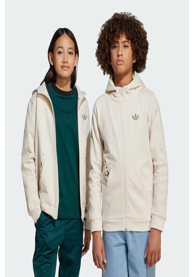 Adidas Unisex Çocuk Beyaz Sweatshirt Gfx Fz Hoodıe Jz9932 Beyaz