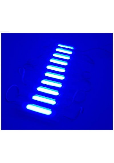 Ledwell Cob Ledli Mercekli Modül Led Mavi - 5Adet
