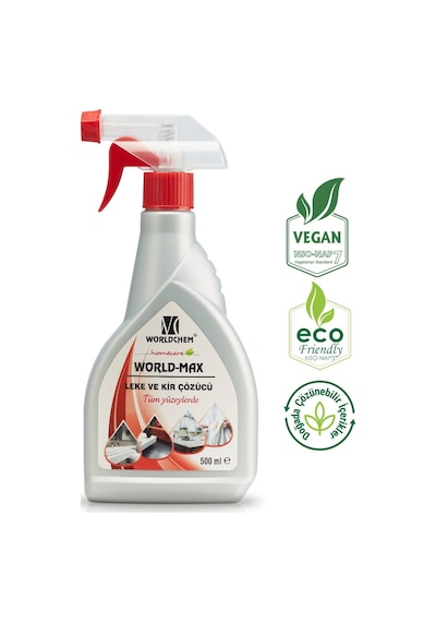 Worldchem Worldmax Bitkisel Leke ve Kir Çözücü Vegan 500 ML