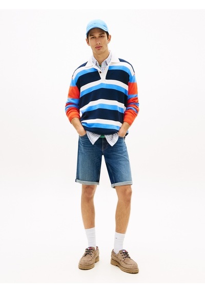 Tommy Hilfiger Ronnıe Short Bj8155 Erkek Mavi Şort - Dm0dm22980