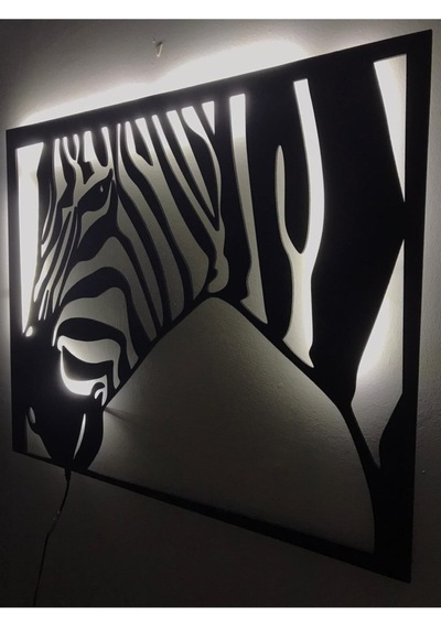 Zebra Led Işıklı Tablo