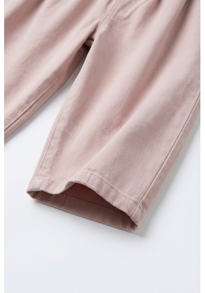 Magu Kız Çocuk Pamuklu Pembe Lastikli Bel Geniş Paça Pantolon