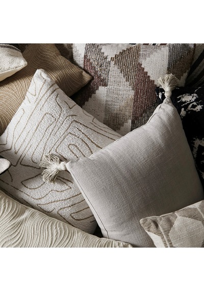Mudo Home Alba Kırlent Püsküllü Krem 45x45