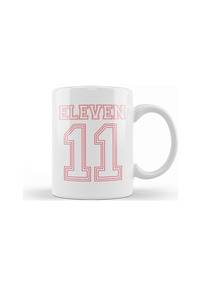 Stranger Things Eleven Team Number Kupa Bardak Porselen Karışık