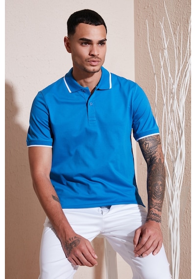 Buratti Erkek Polo Yaka T Shirt 5902063 Mavi
