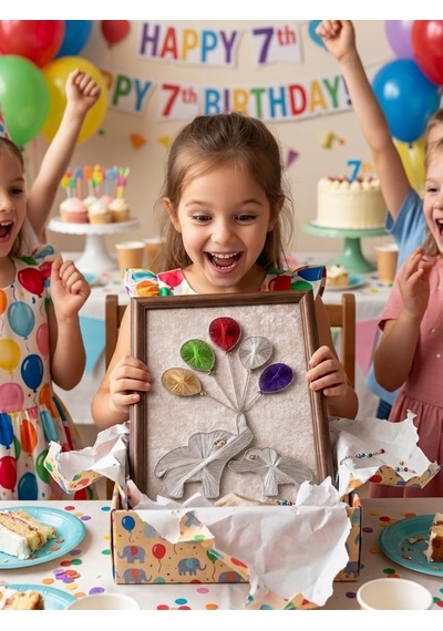 Filografi Balonlu Fil Tablosu 35x50 Cm Ahşap Çivi & Tel Sanatı Çocuk Odası, Anaokulu Ve Hediye Dekoratif Ta - Filografi Balonlu Fil Tablosu 35x50 Cm Ahşap Çivi & Tel Sanatı Çocuk Odası, Anaokulu Ve Hediye Dekoratif Ta -