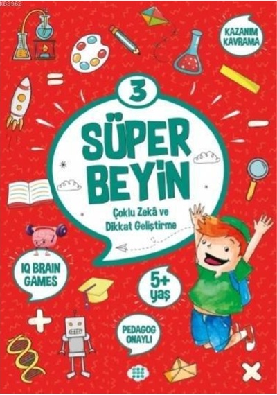 Dokuz Yayınları Süper Beyin 3 5+ Yaş Dikkat Geliştirme Çoklu Z