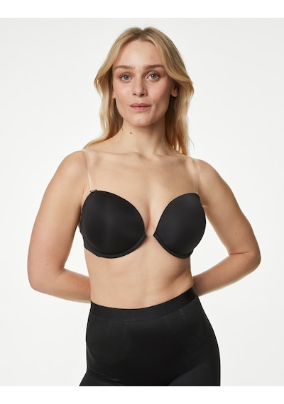 Marks & Spencer Destekli Multiway Push Up Sütyen T33002738 Siyah