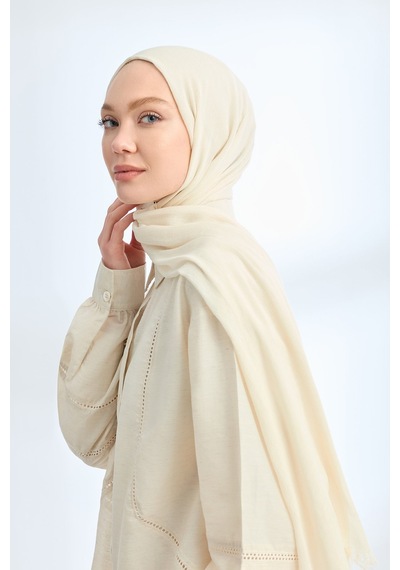 Armanda Organic Touch Ketens Viskoz Şal- 3601 Ekru