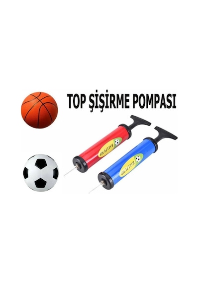 Mucit Home Premium Portatif Şişirme El Pompası Bisiklet Ve Top Hava Şişirme Aparatı