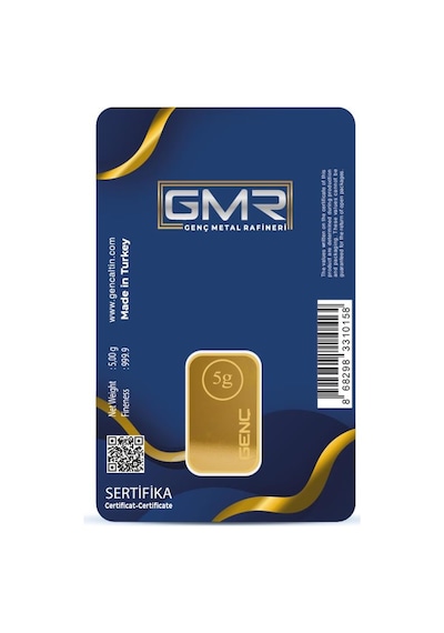 Rimagold 5 Gr 24 Ayar 999.9 Milyem Gmr Gram Altın