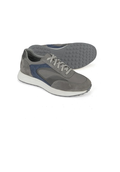Ziya, Erkek Hakiki Deri Sneaker 1531026z313 Gri 1531026z313 011 Gri