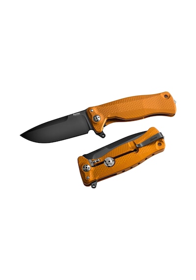 Lionsteel Sr11 Aluminum Orange Handle Black Blade Kamp Çakı Turuncu