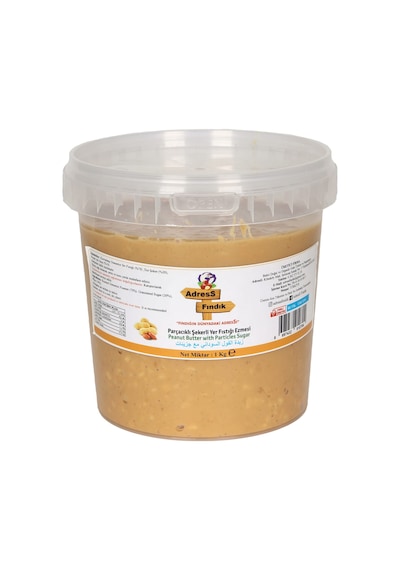 Adress Fındık Parçacıklı Şekerli Yer Fıstığı Ezmesi 1 KG