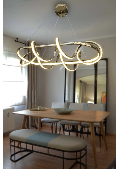 Kuzey Masa Üstü Modern Sarkıt Led Avize Renkli