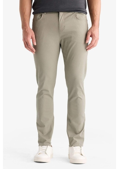 Defacto Slim Fit Dar Kesim Dar Paça Pantolon B2089ax25aukh465 Haki