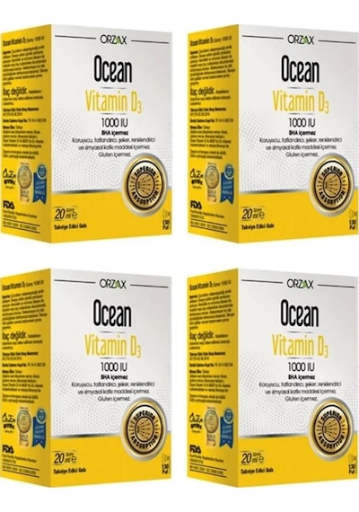 Vitamin D3 1000 Iu 20 Ml Sprey X4