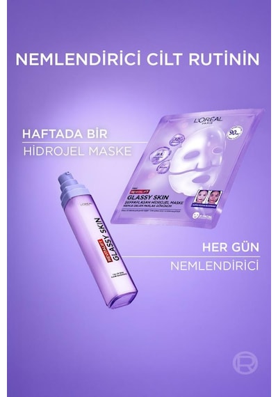 Revitalift Glassy Skin Cam Cilt Görünümü Etkili Şeffaflaşan Işıltı & Nem Veren Hidrojel Yüz Maskesi 3600524259686-11179