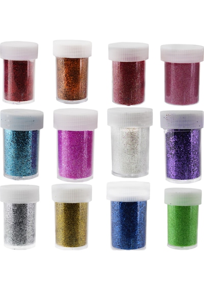 Toz Sim Karışık Renkli Aynı Pakette 10 Gram (12 Adet)