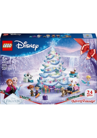 LEGO® ǀ Disney Karlar Ülkesi 2025 Yılbaşı Takvimi 43273 - 5 Yaş ve Üzeri Prenses Seven Çocuklar için Yaratıcı Oyuncak Yapım Seti (231P)