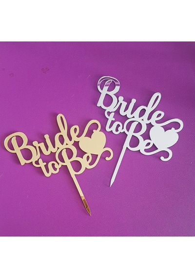Gold Altın Sarısı Bride To Be Ayna Pleksi Bekarlığa Veda Partisi