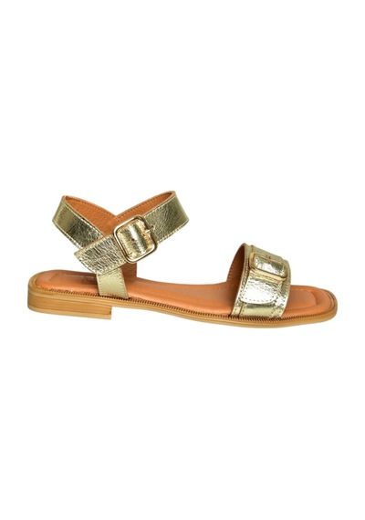 Fox Shoes U944834003 Altın Hakiki Deri Kadın Sandalet Altın-hakiki Deri