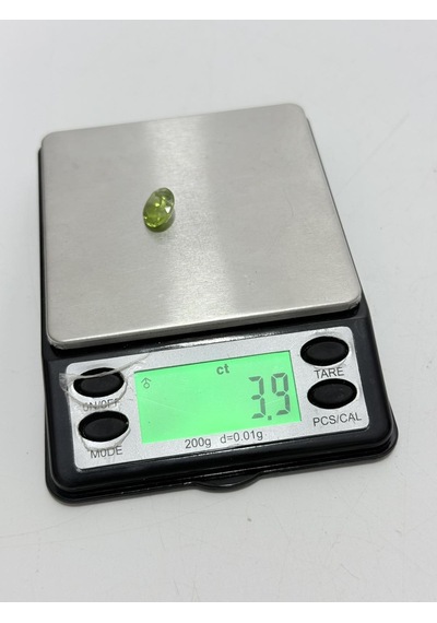 Faset Kesim Doğal Yeşil Topaz Taşı 3,8 Karat P005