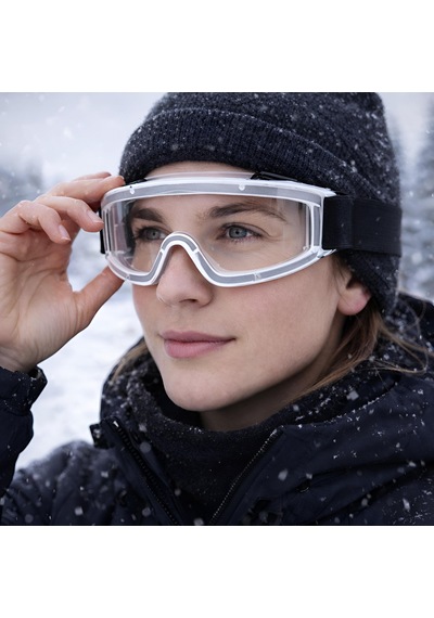 Kayak Gözlüğü Şeffaf Ventilli Güneş Kar Koruyucu Gözlük Uv Korumalı Snowboard Glasses Gözlük Şeffaf