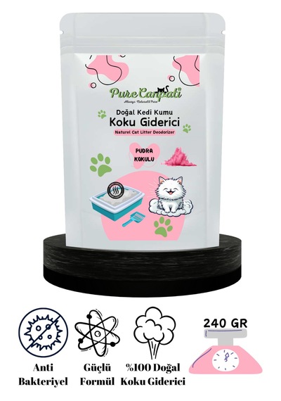 Purecanpati Kedi Kumu Koku Giderici Pudra Kokulu 240 Gr