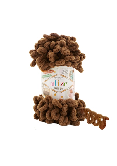 Alize 5 Adet Puffy El Örgü Ipliği 5'li Paket - 100 Gr. 9 Mt. Parmak Örgü Ipi - Şevval Tuhafiye 321