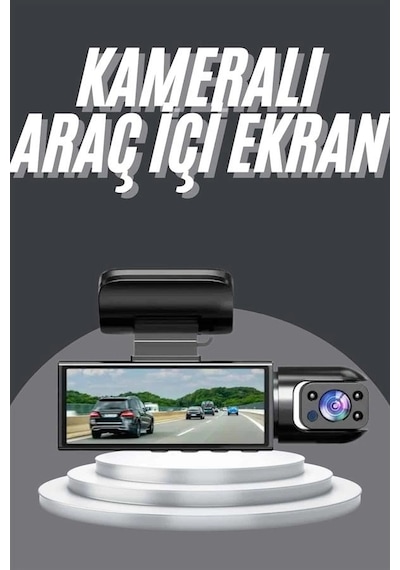 Video Fotoğraf Kaydedici Sürüş Kamerası Ön Arka Çift Kameralı