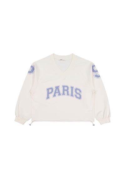 Civil Girls Paris Baskılı 10 -13 Yaş Sweatshirt  - Ekru 19330J50225W1