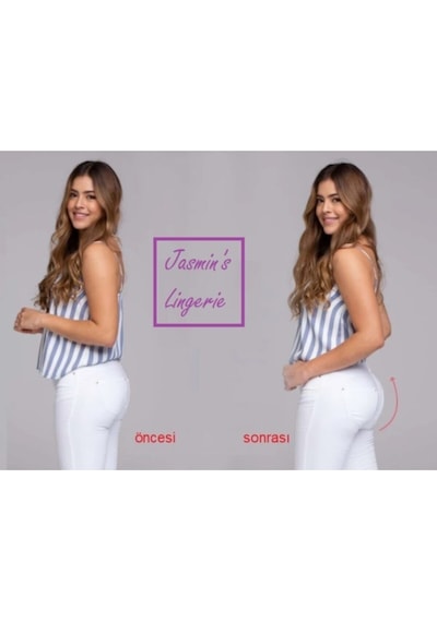 Jasmin'S Pop Up Popo Kaldırıcı Silikonlu  Ten Kadın Külot Ten Rengi