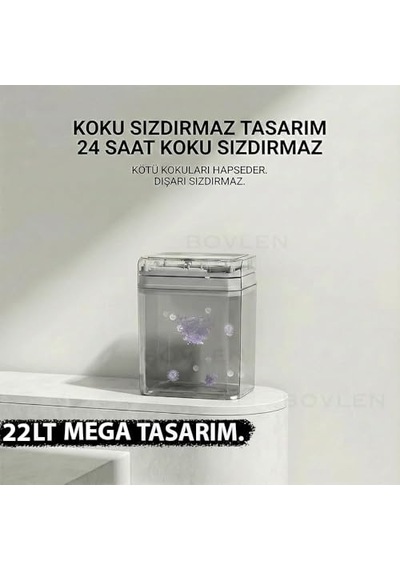 Mega Boy 22 Litre Otomatik Hareket Sensörlü Çöp Kovası, Banyo Çöp Kovası, Çocuk Odası Çöp Sepeti, Çöp Kutusu, 2 Adet 1.5 V Aa Pil, Piller Pakete Dahil Değildir 44x29.5x20 Cm 6998 Mega Boy 22 Litre Otomatik Hareket Sensörlü Çöp Kovası, Banyo Çöp Kovası, Çocuk Odası Çöp Sepeti, Çöp Kutusu, 2 Adet 1.5 V Aa Pil, Piller Pakete Dahil Değildir 44x29.5x20 Cm 6998