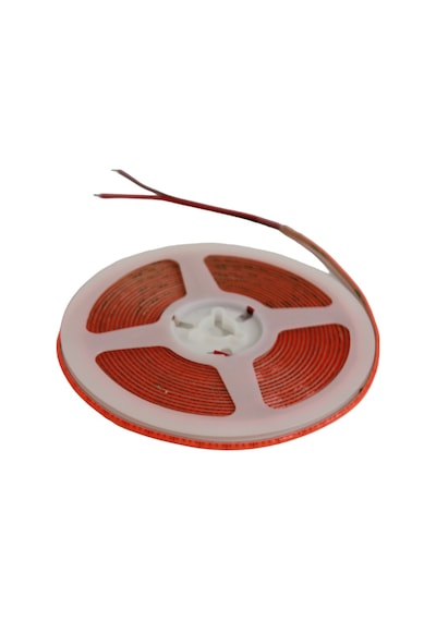 12 Volt 3mm 400 Ledli İnce Esnek Cob Şerit Led Pembe Ip20 5 Metre
