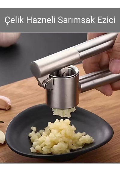 Garlic Press Koncis Sarımsak Ezici Sarımsak Ezici Paslanmaz Çelik Çelik Diğer