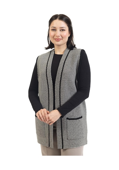 Kadın Orta Yaş Ve Üzeri Triko Örgü Minik Baklava Desen Düğmesiz Anne Yelek 332-beyaz Çok Renkli Kadın Orta Yaş Ve Üzeri Triko Örgü Minik Baklava Desen Düğmesiz Anne Yelek 332-beyaz Çok Renkli