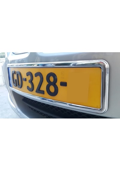 Krom Oto Plakalık 2 Adet Takım Oto Paslanmaz Plaka Çerçvesi Pvc 385512317