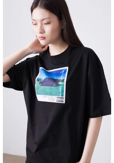 Tarzsokak Unisex M.a.a.d City Kendrick Lamar Siyah Tshirt Siyah
