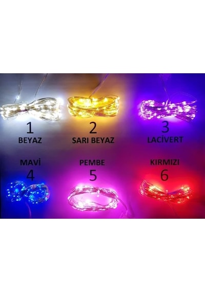 mavi renk peri led, pilli, led Işık, 10 metre 100 led ar.10