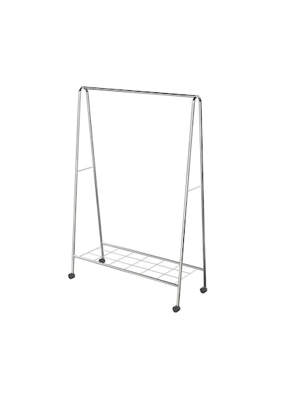 Tekerlekli Oval Askılık Ayaklı Askılık Konfeksiyon Butik Askılık Krom