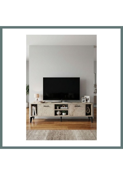 Bezos Linya Tv Sehpası Suntalam Ekru 160x35 Cm Ventra