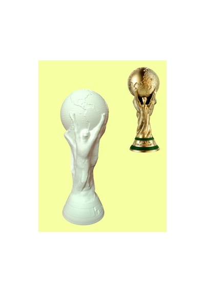 3d Fifa Dünya Kupası 15 Cm Boyama Seti - Kendin Boya Hobi Ve Etkinlik Seti - Akrilik Boya + 2 Fırça
