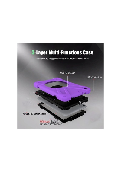 Galaxy T290 Tab A 8 Kılıf Amazing Tablet Kapak - Mor Diğer