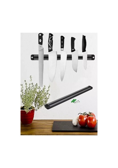 Mıknatıslı Paslanmaz Duvar Bıçak Asma Askısı Standı 55 Cm Düzenleyici Organizer Aparatı - 629509243 Diğer