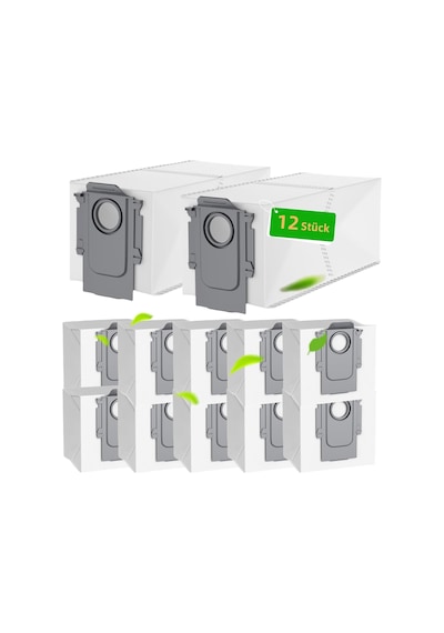 Roborock Q Revo/q Revo Pro/q Revo Maxv/qrevo Curv/qv 35a/35s/qr/s8 Maxv Ultra/qrevo S/qrevo Maste/elektrikli Süpürge İçin 12 Adet Toz Torbası, Yedek Torba Aksesuar Seti Elektrikli Süpürge Torbası