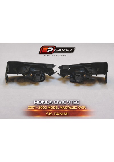 Honda Civic Vtec 2001-2003 Makyajsız Kasa Sis Far Takımı Tesisatsız