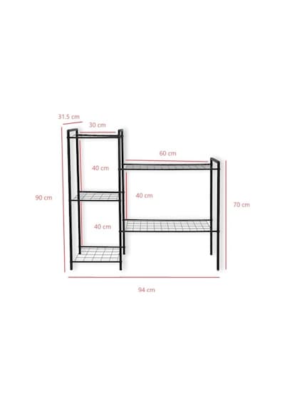 Dekoratif Metal Ayaklı 5 Tel Raflı Saksılık Katlı Saksı Standı Çiçeklik Bahçe Ve Balkon Dekoru Garden Diğer