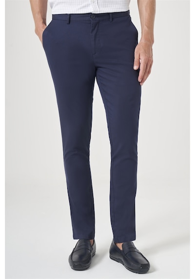 İmza Lacivert Yan Cep Slim Fit Casual Pamuklu Chino Pantolon 1003260178 Koyu Lacivert