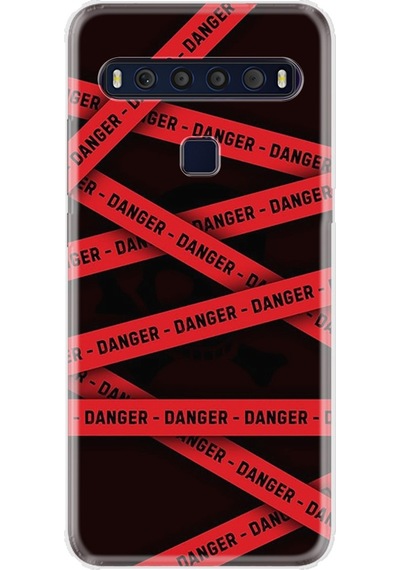 Tcl 10L Kilif Desenli Silikon Kilif Danger 1372 499458500